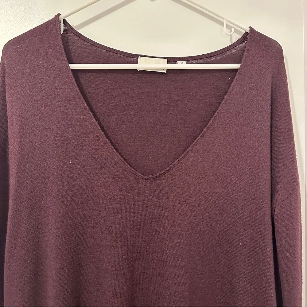 Aritzia Wilfred Free Gail Sweater Dress in a Deep Purple Size XS Women’s - Picture 4 of 10
